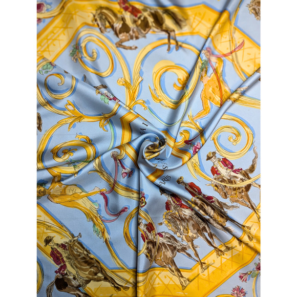 Hermès Ecole Portugaise D'Art Equestre Silk Scarf 90cm - Picture 1 of 9
